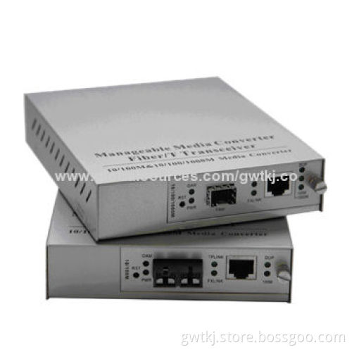 10/100M Manageable SFP Media Converter